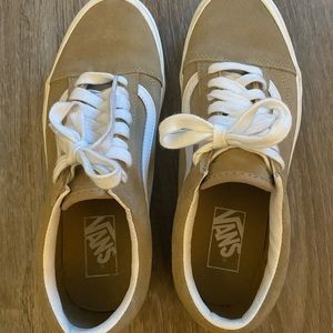 VANS camel suede old skool sneakers size 9